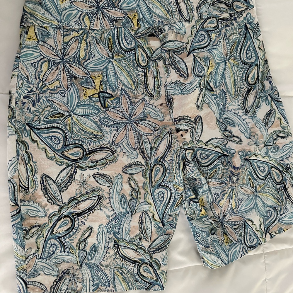 Zac & Rachel Blue and Yellow Paisley Shorts